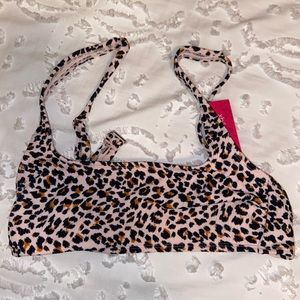 Cheetah bikini top